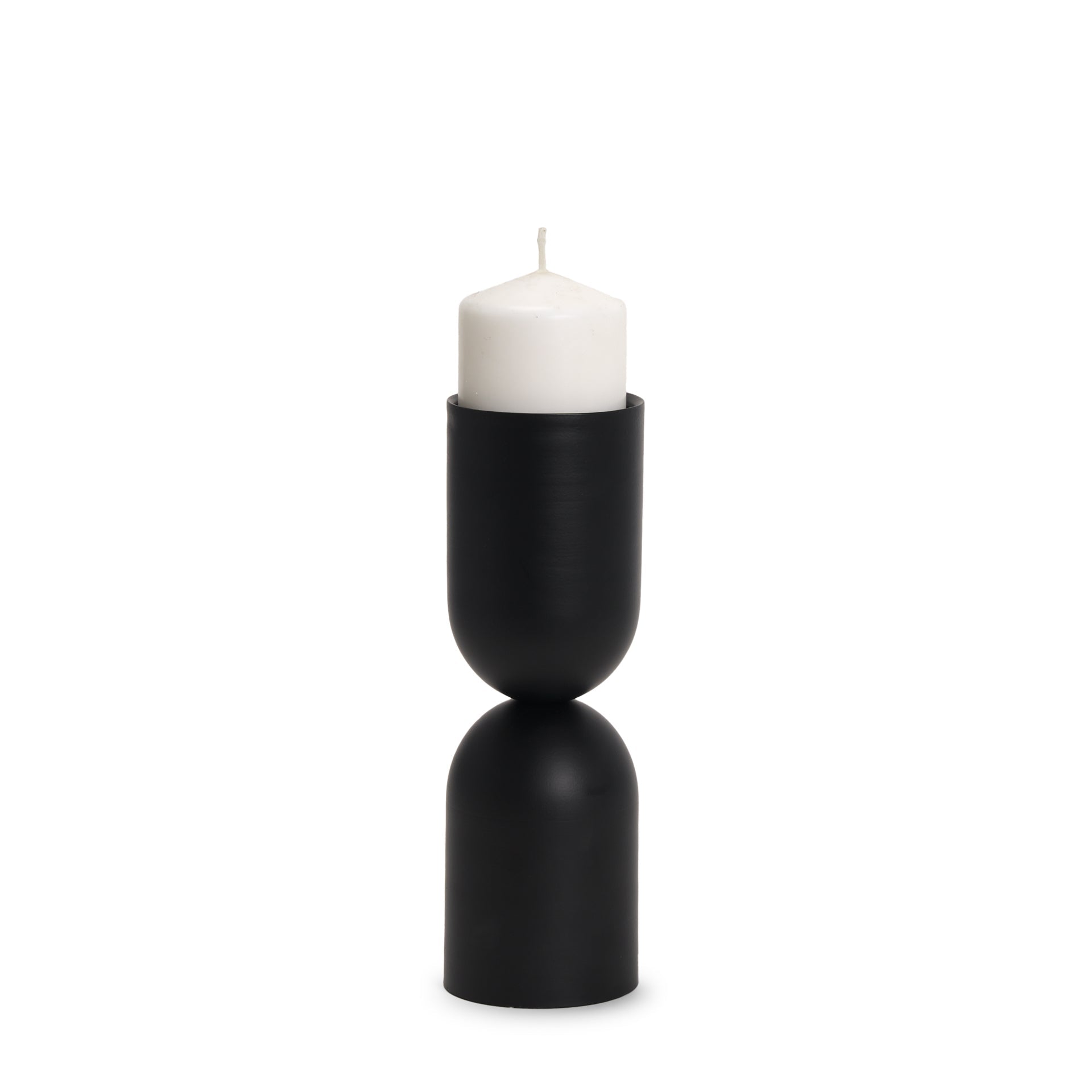 Mercana Qamra 3.5" x 3.5" x 11" Metal Candle Holder