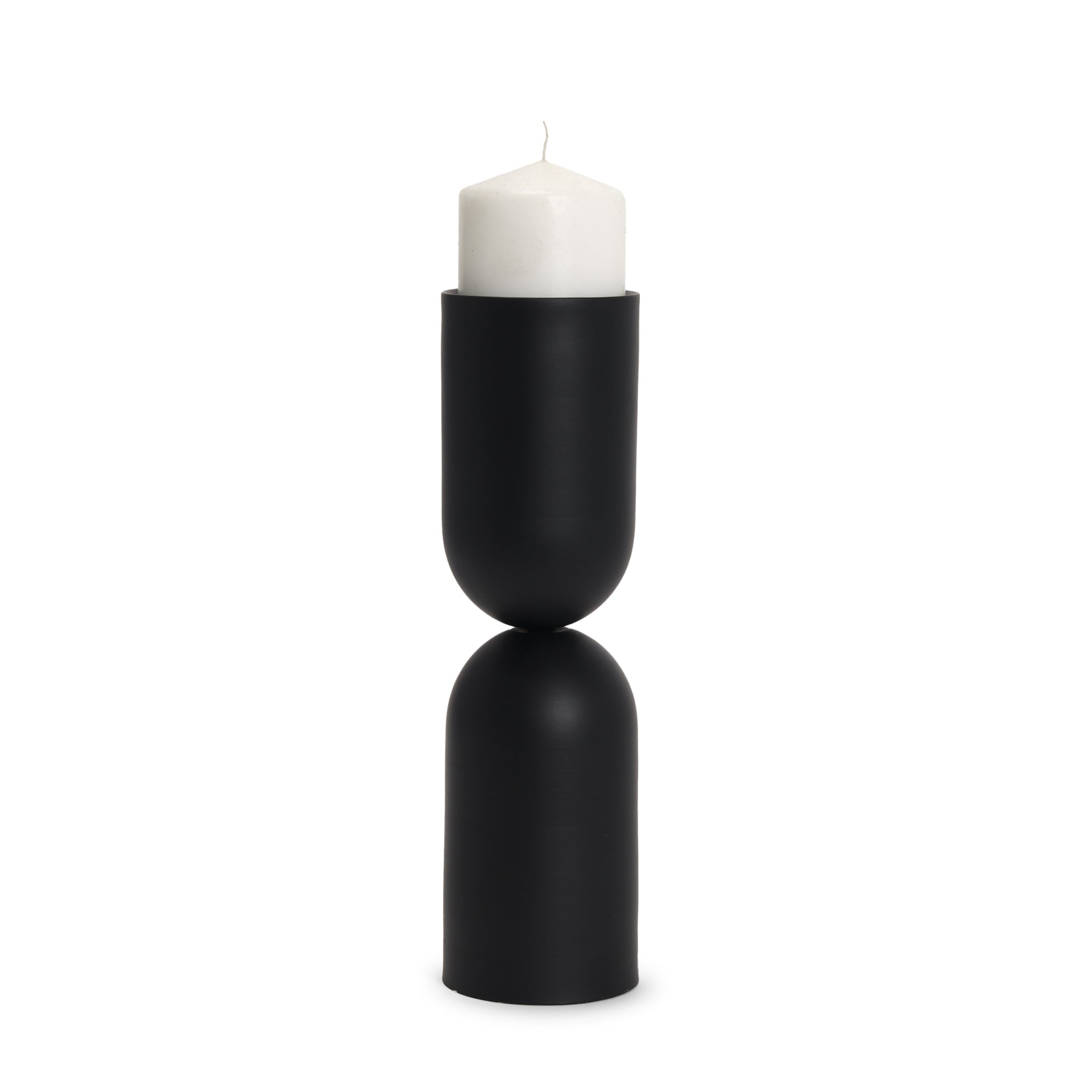 Mercana Qamra 3.5" x 3.5" x 12.5" Metal Candle Holder
