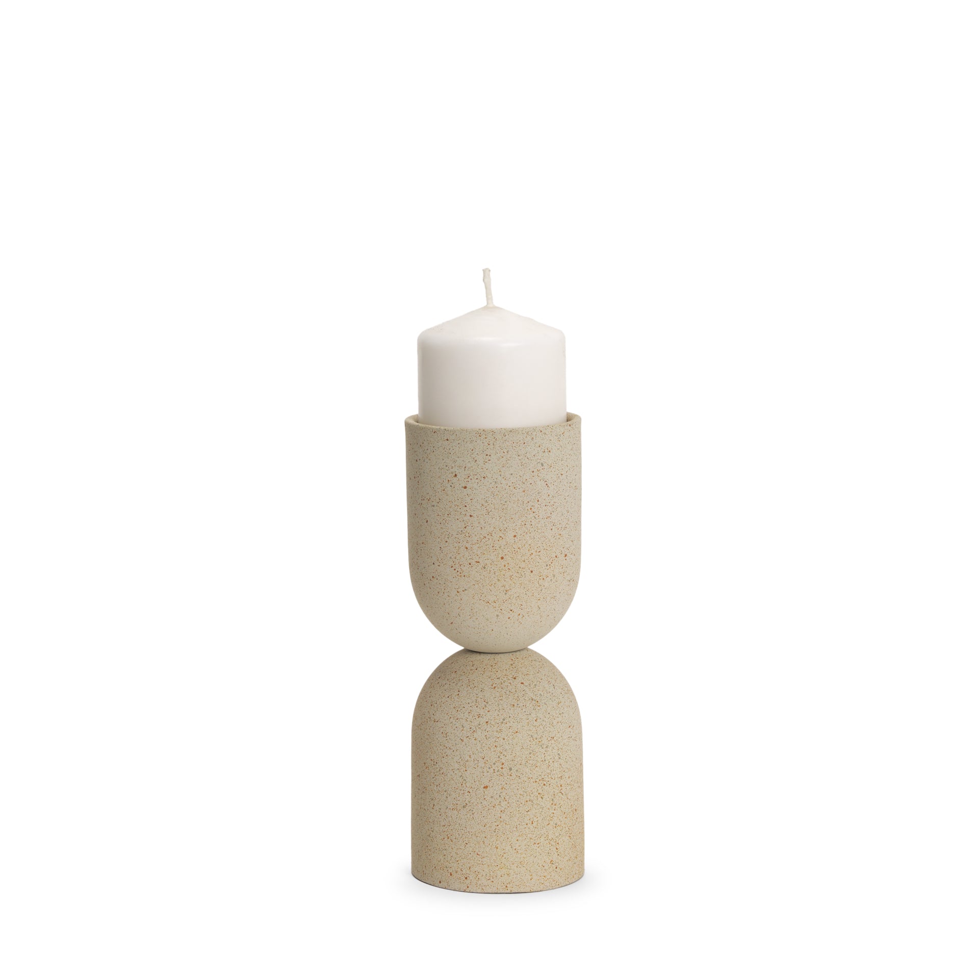 Mercana Qamra 3.5" x 3.5" x 9.3" Metal Candle Holder