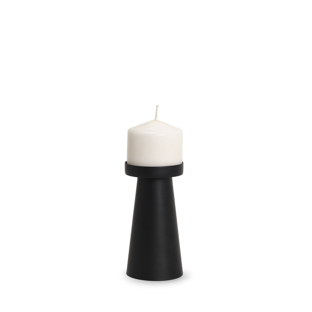 Mercana Quadir 3.2" x 3.2" x 6.3" Metal Candle Holder