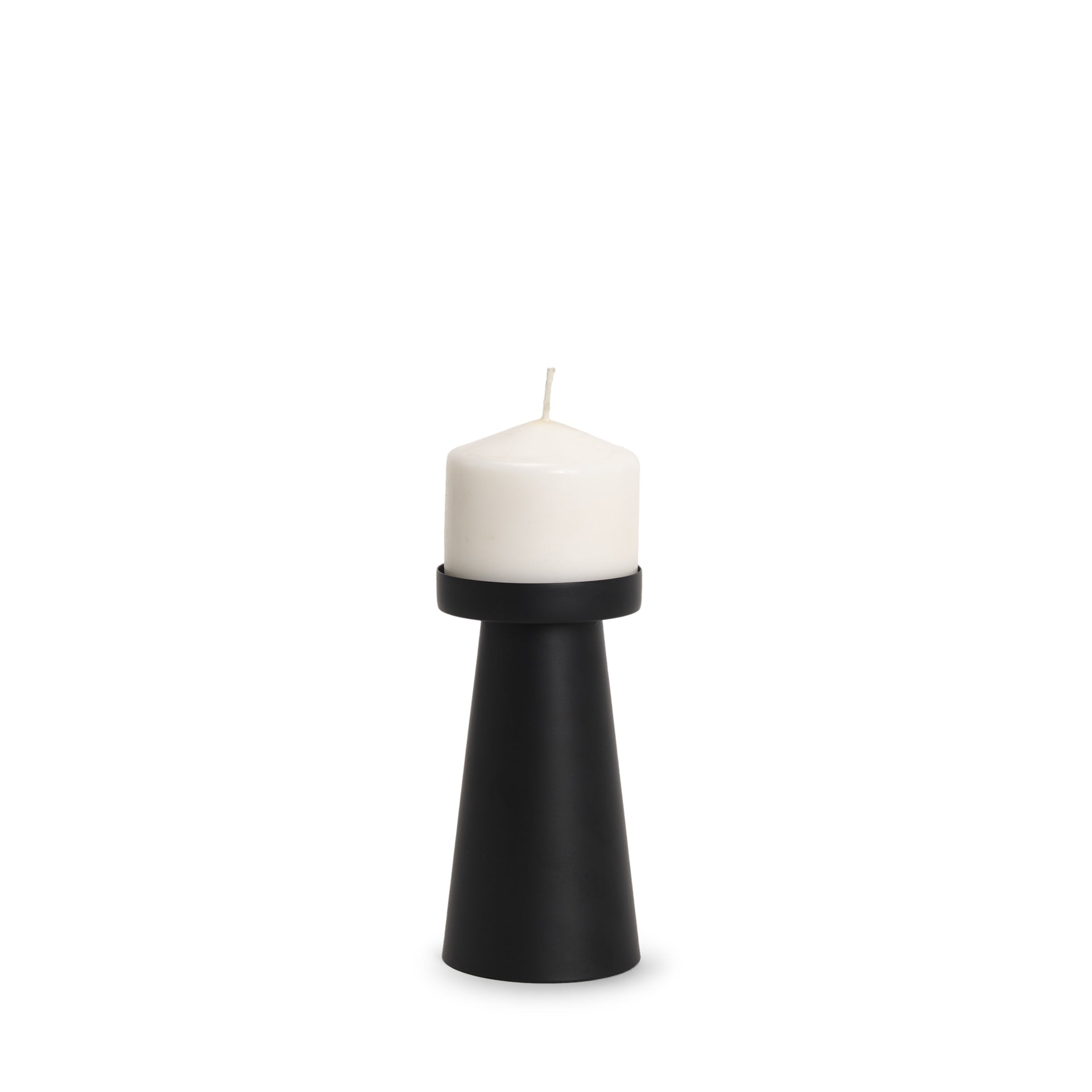 Mercana Quadir 3.2" x 3.2" x 6.3" Metal Candle Holder
