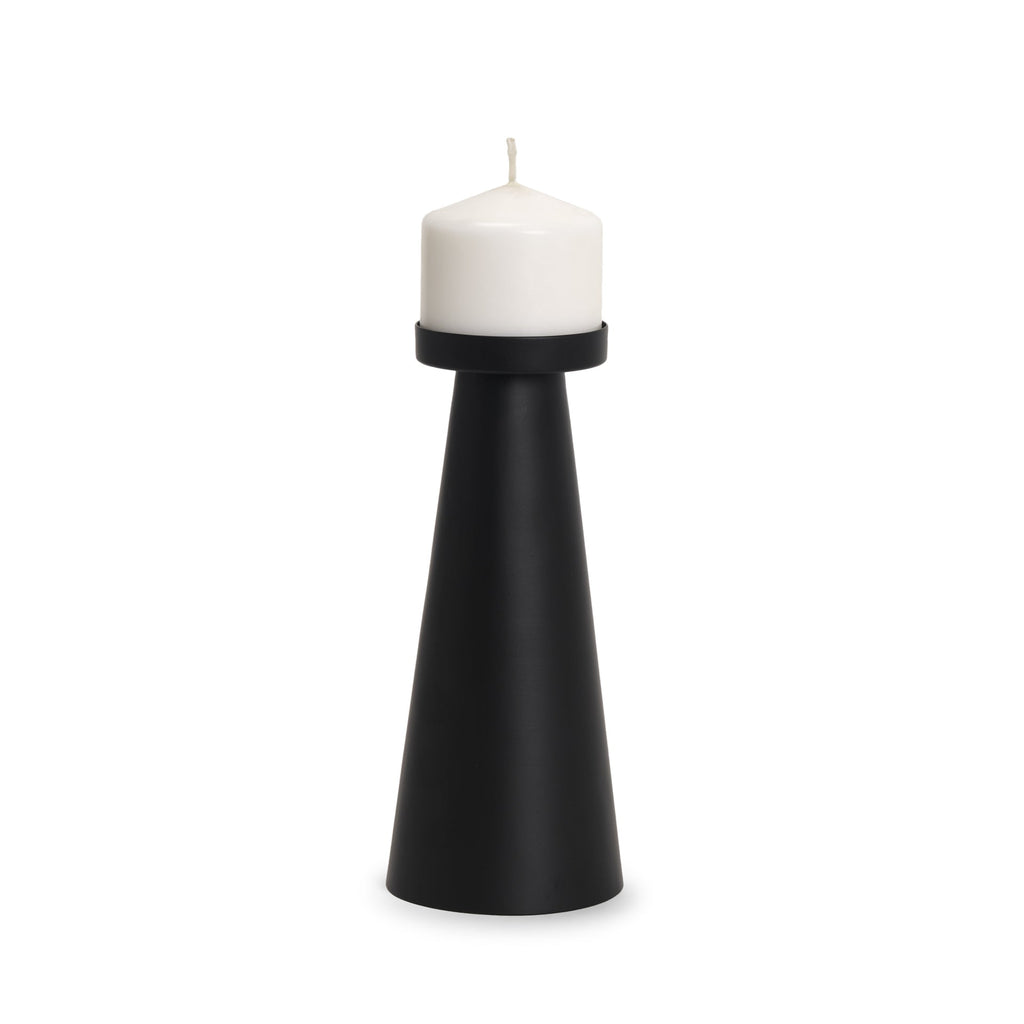 Mercana Quadir 4" x 4" x 9.8" Metal Candle Holder