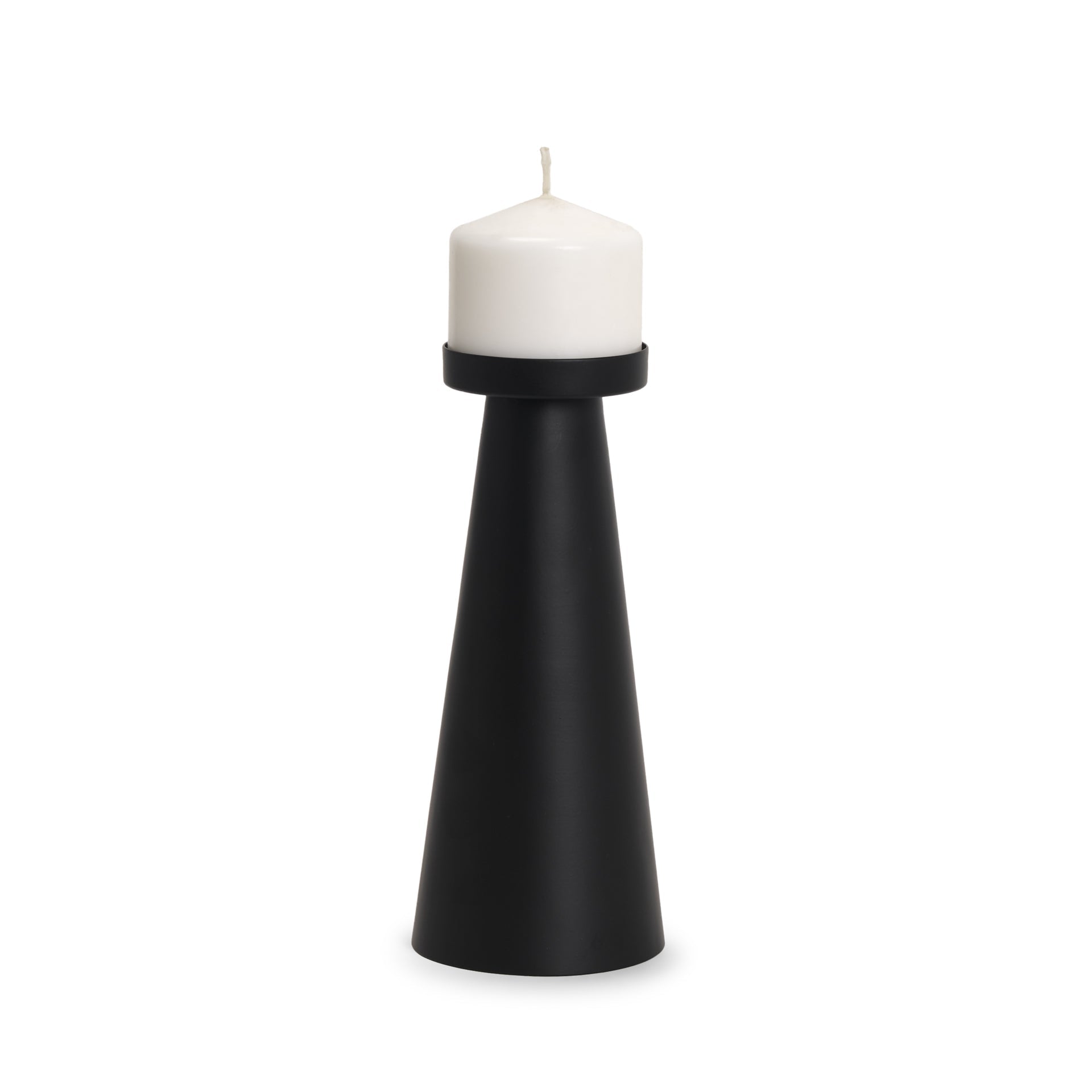 Mercana Quadir 4" x 4" x 9.8" Metal Candle Holder