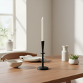 Mercana Qwin 4.3" x 4.3" x 11" Metal Candle Holder