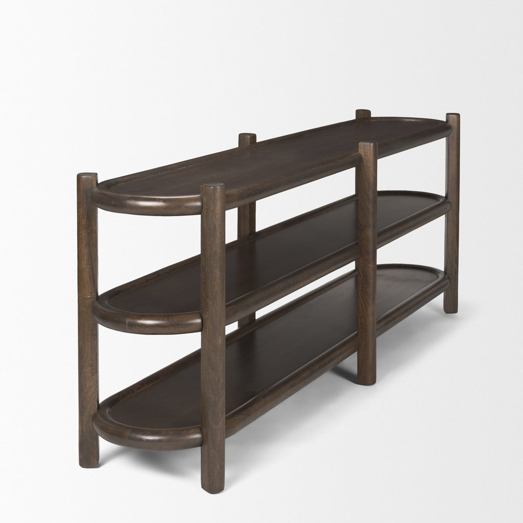 Mercana Romi 80" x 19" x 30" Solid Wood Console Table