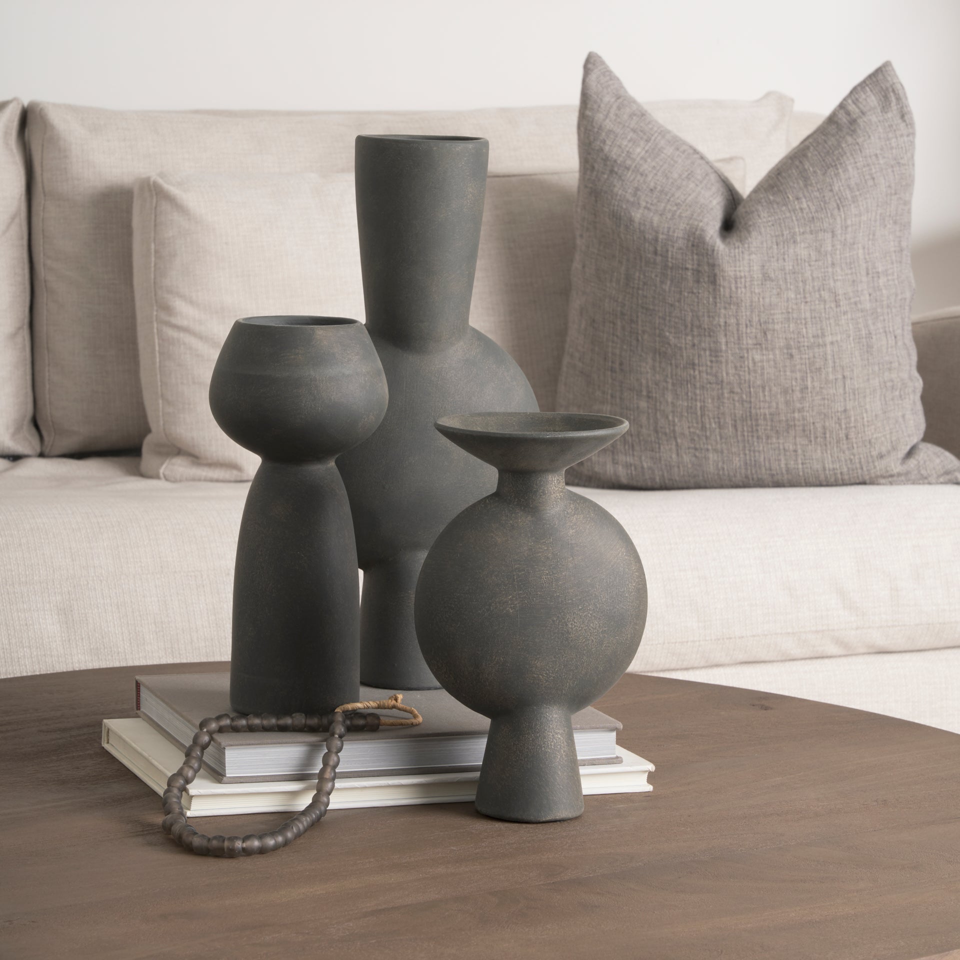 Mercana Kaz 6.7" x 5.5" x 11.2" Ceramic Vase