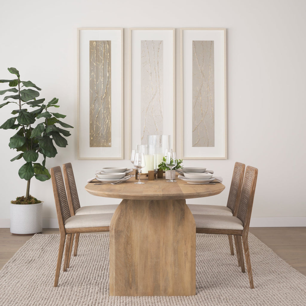 Mercana Clara 18.5" x 23" x 33.9" Solid Wood Dining Chair (Set of 2)