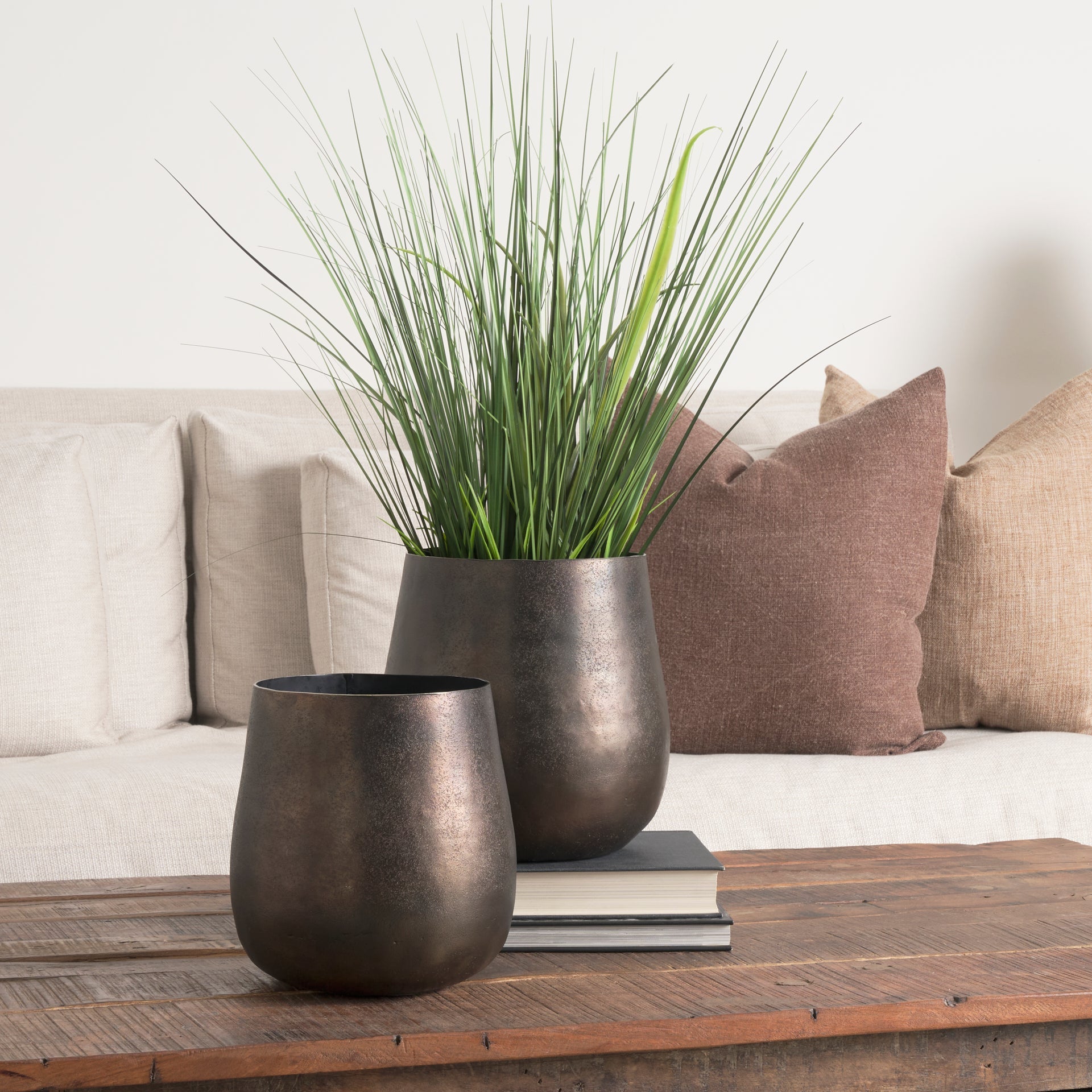 Mercana Quade 9" x 9" x 9" Metal Vase