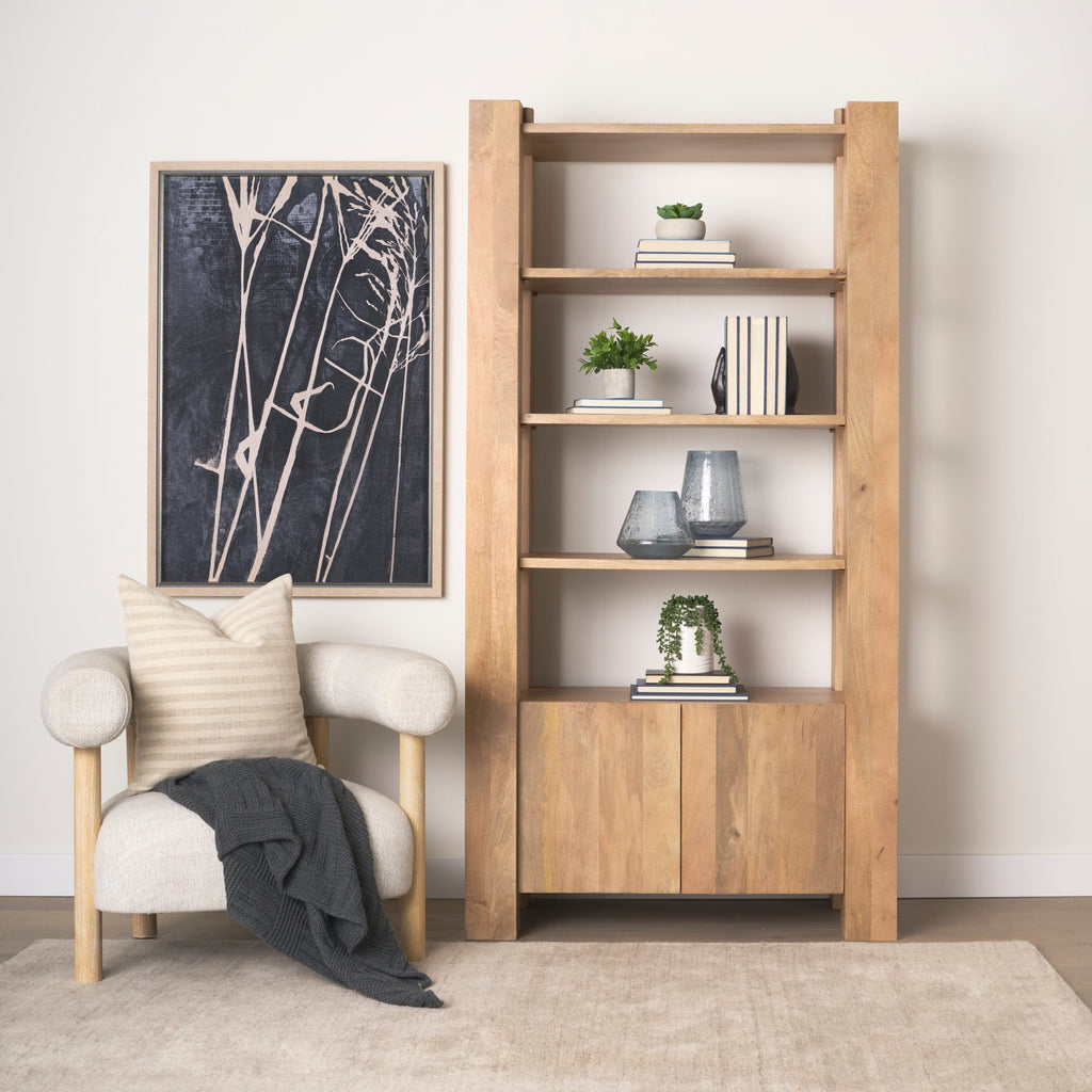 Mercana Beth 42" x 20" x 82" Solid Wood Wall Shelf