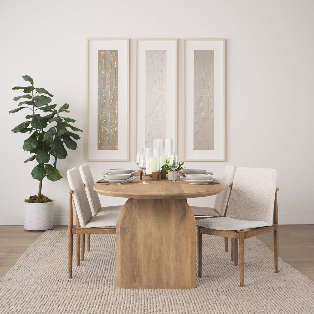 Mercana Cavett 18" x 24.2" x 33.5" Fabric Dining Chair (Set of 2)