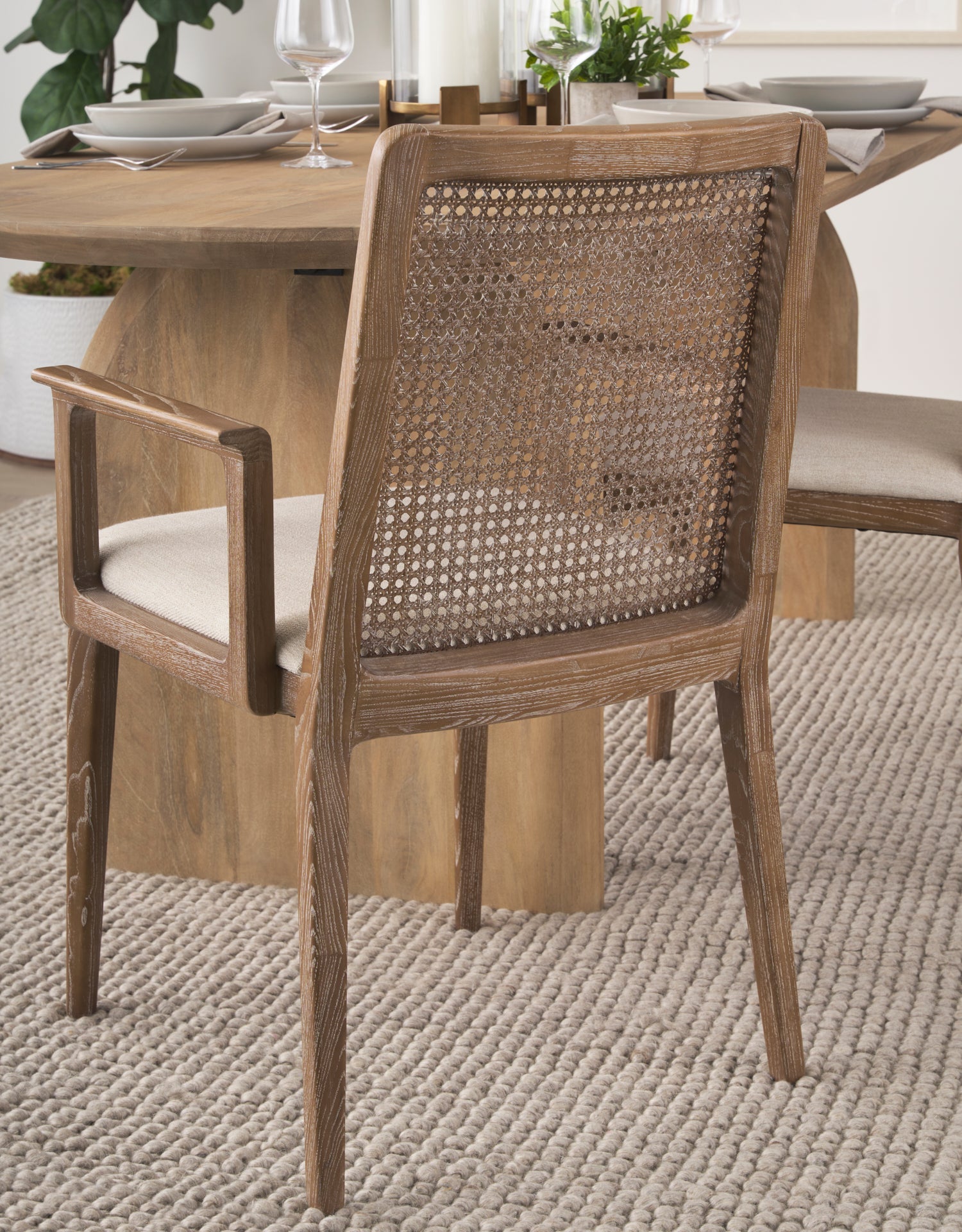 Mercana Clara 22.6" x 23.8" x 33.9" Solid Wood Dining Chair