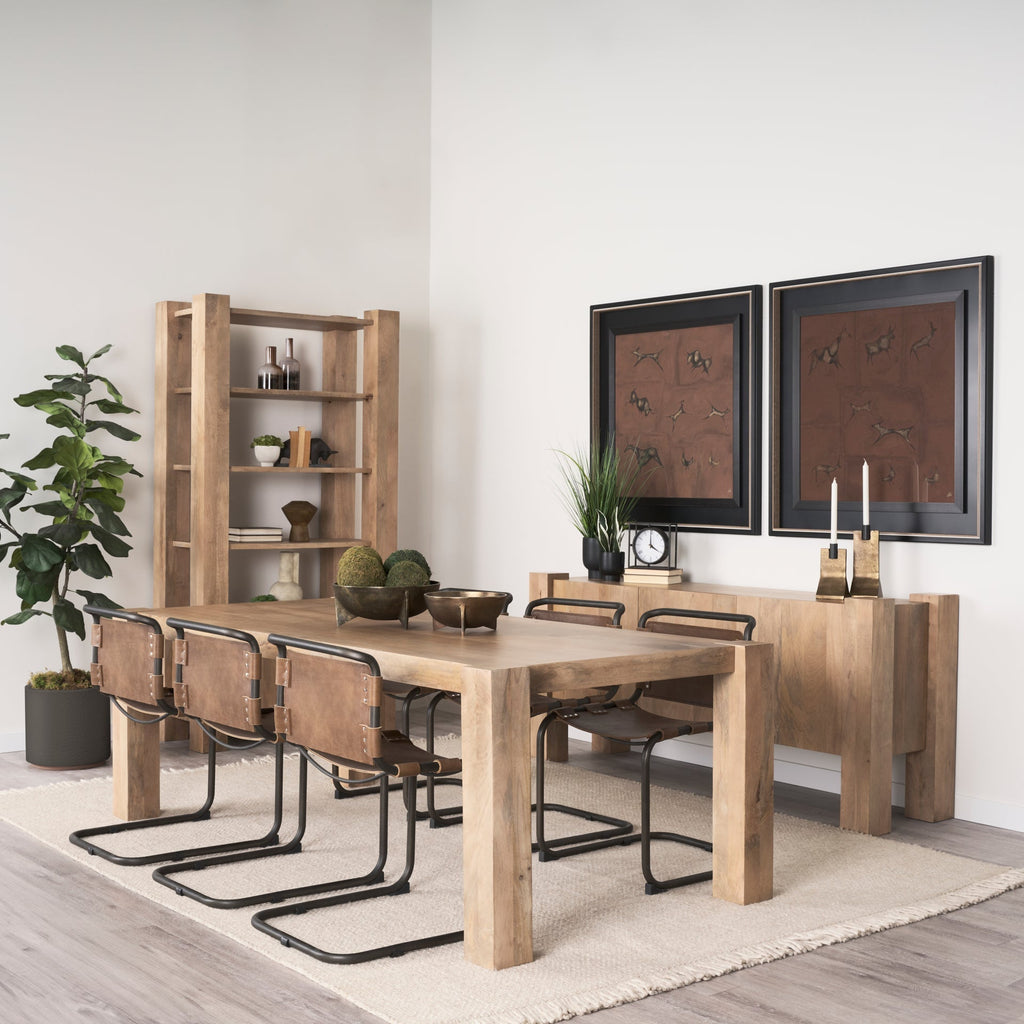 Mercana Beth 74.5" x 20" x 32.8" Solid Wood Sideboard