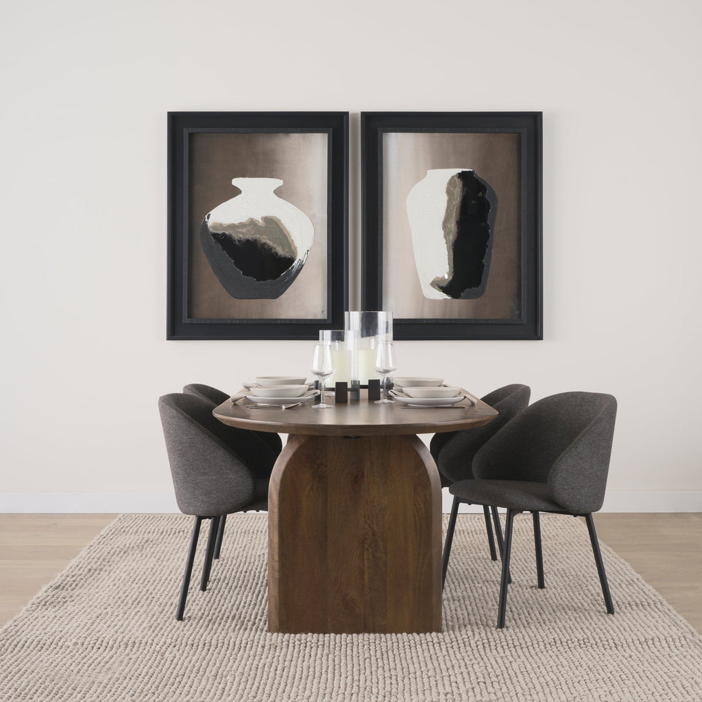 Mercana Shannon 22.5" x 22.8" x 31.5" Fabric Dining Chair (Set of 2)