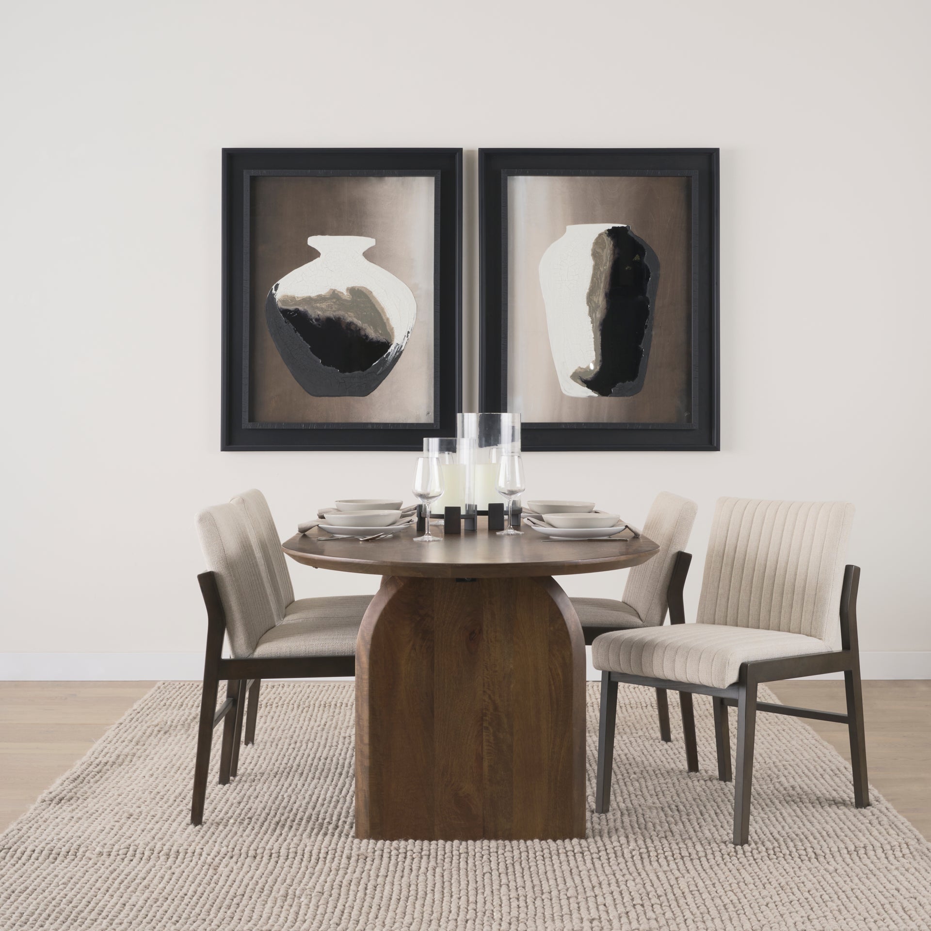 Mercana Isla 86.5" x 39" x 30" Solid Wood Dining Table