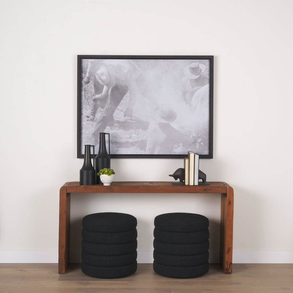 Mercana Elise 18.9" x 18.9" x 20" Fabric Storage Ottoman