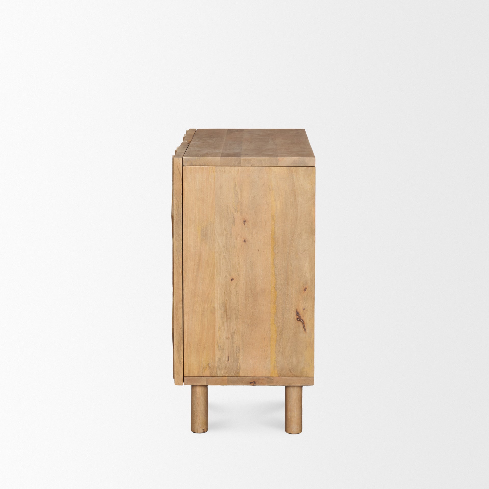 Mercana Heera 36" x 16.3" x 32" Solid Wood Accent Cabinet