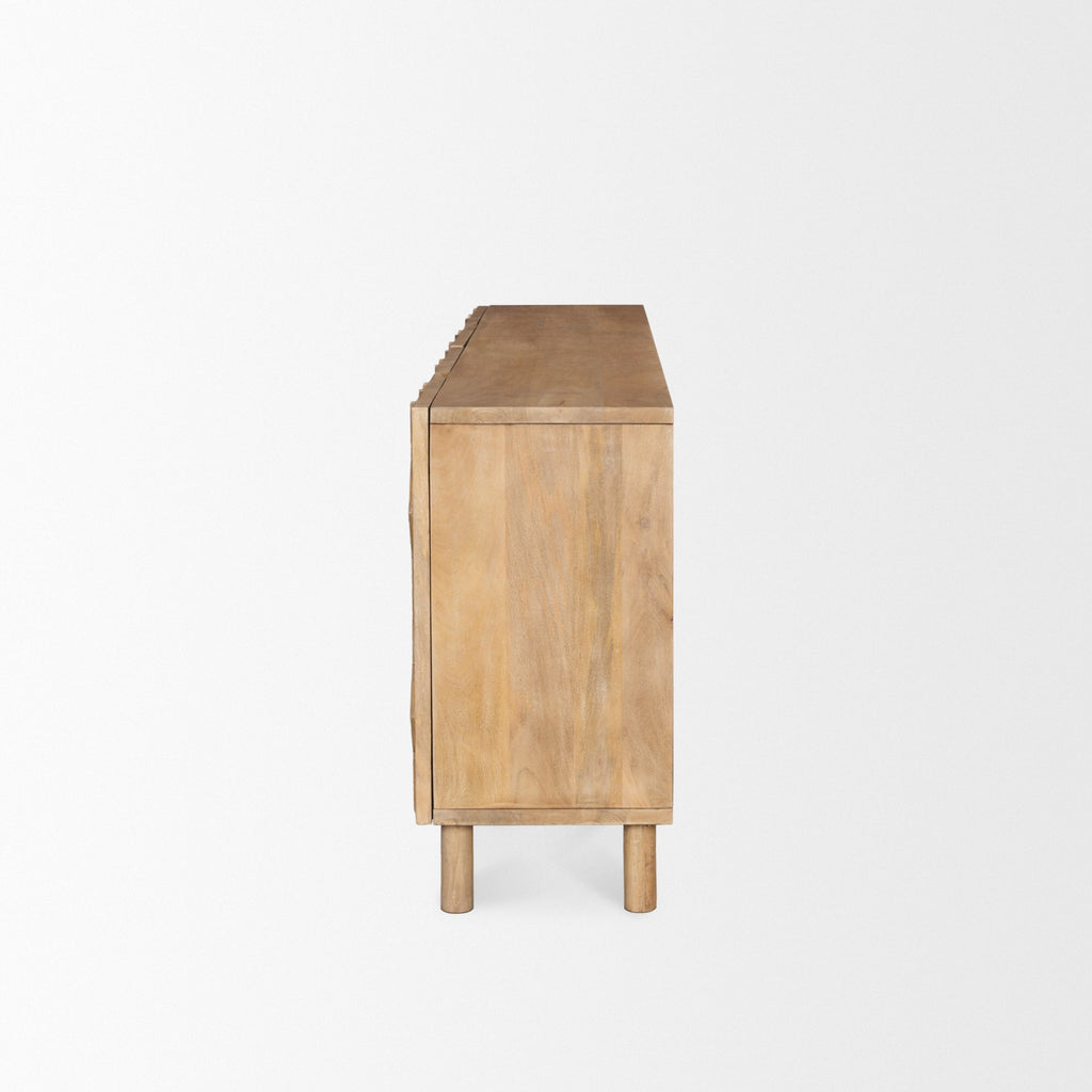 Mercana Heera 71" x 16.3" x 32" Solid Wood Sideboard