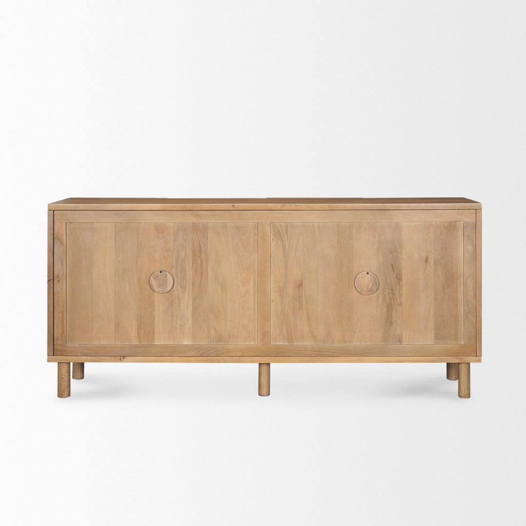 Mercana Heera 71" x 16.3" x 32" Solid Wood Sideboard