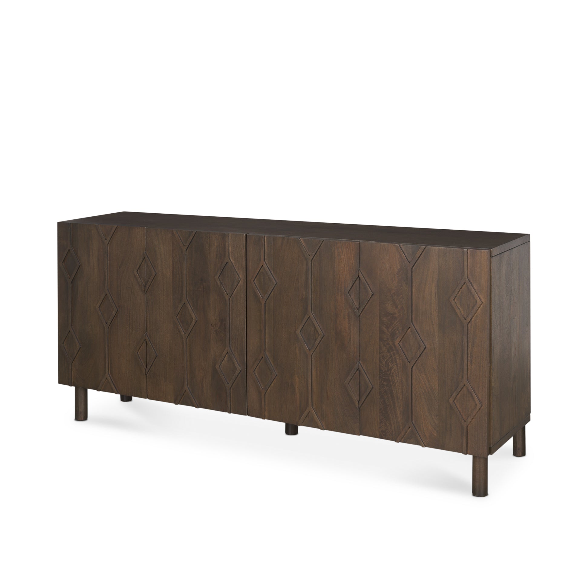 Mercana Heera 71" x 16.3" x 32" Solid Wood Sideboard