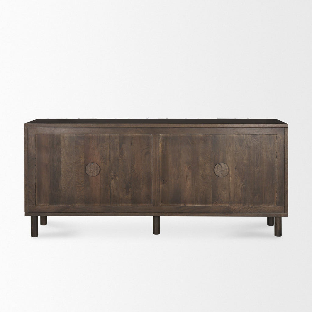 Mercana Heera 71" x 16.3" x 32" Solid Wood Sideboard