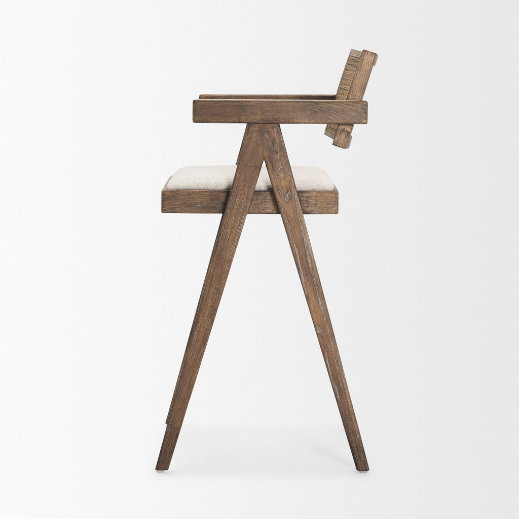 Mercana Indie 21.3" x 21.5" x 41.8" Solid Wood Stool