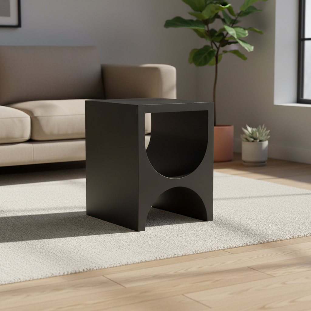 Mercana Sobi 17" x 17" x 22" Metal Side Table
