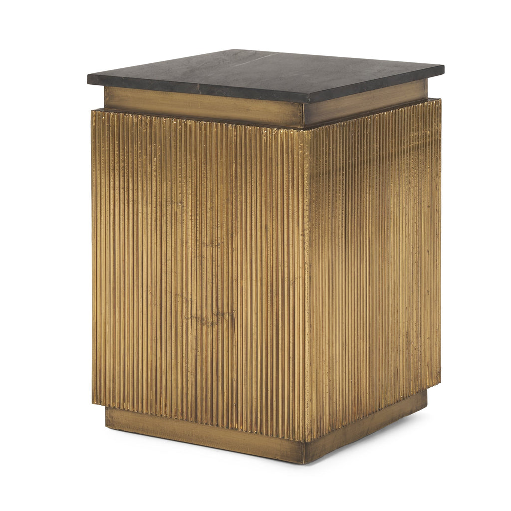 Mercana Satima 16" x 16" x 22" Metal Side Table