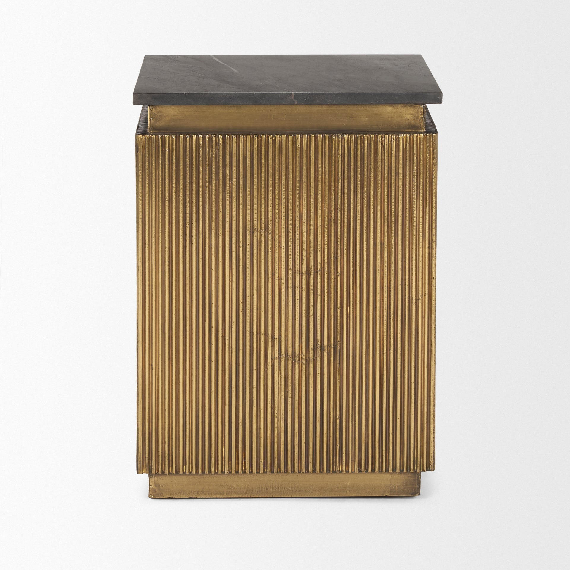 Mercana Satima 16" x 16" x 22" Metal Side Table