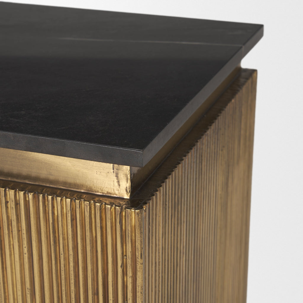 Mercana Satima 16" x 16" x 22" Metal Side Table