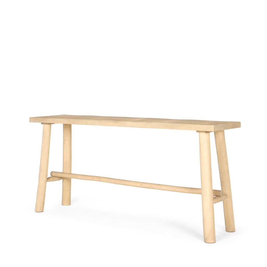 Mercana Sekou 66" x 16" x 30.8" Solid Wood Console Table