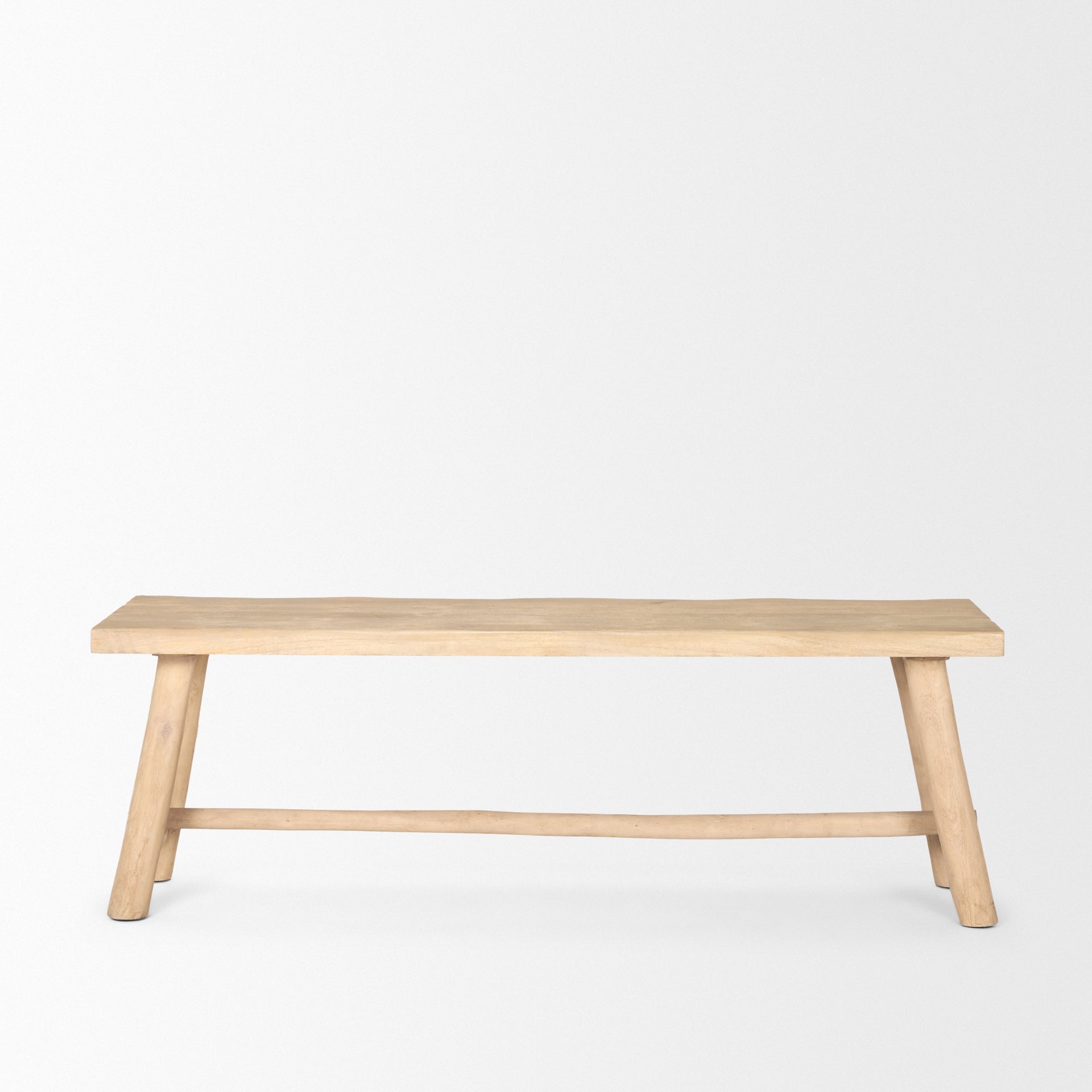 Mercana Sekou 56" x 16" x 19" Solid Wood Bench