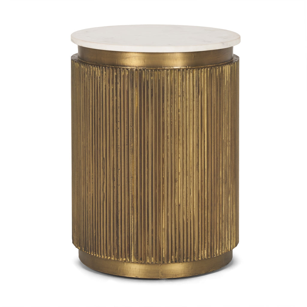 Mercana Satima 16" x 16" x 22.3" Metal Side Table