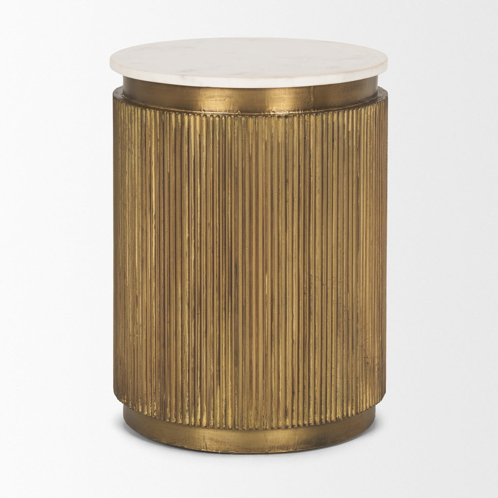 Mercana Satima 16" x 16" x 22.3" Metal Side Table