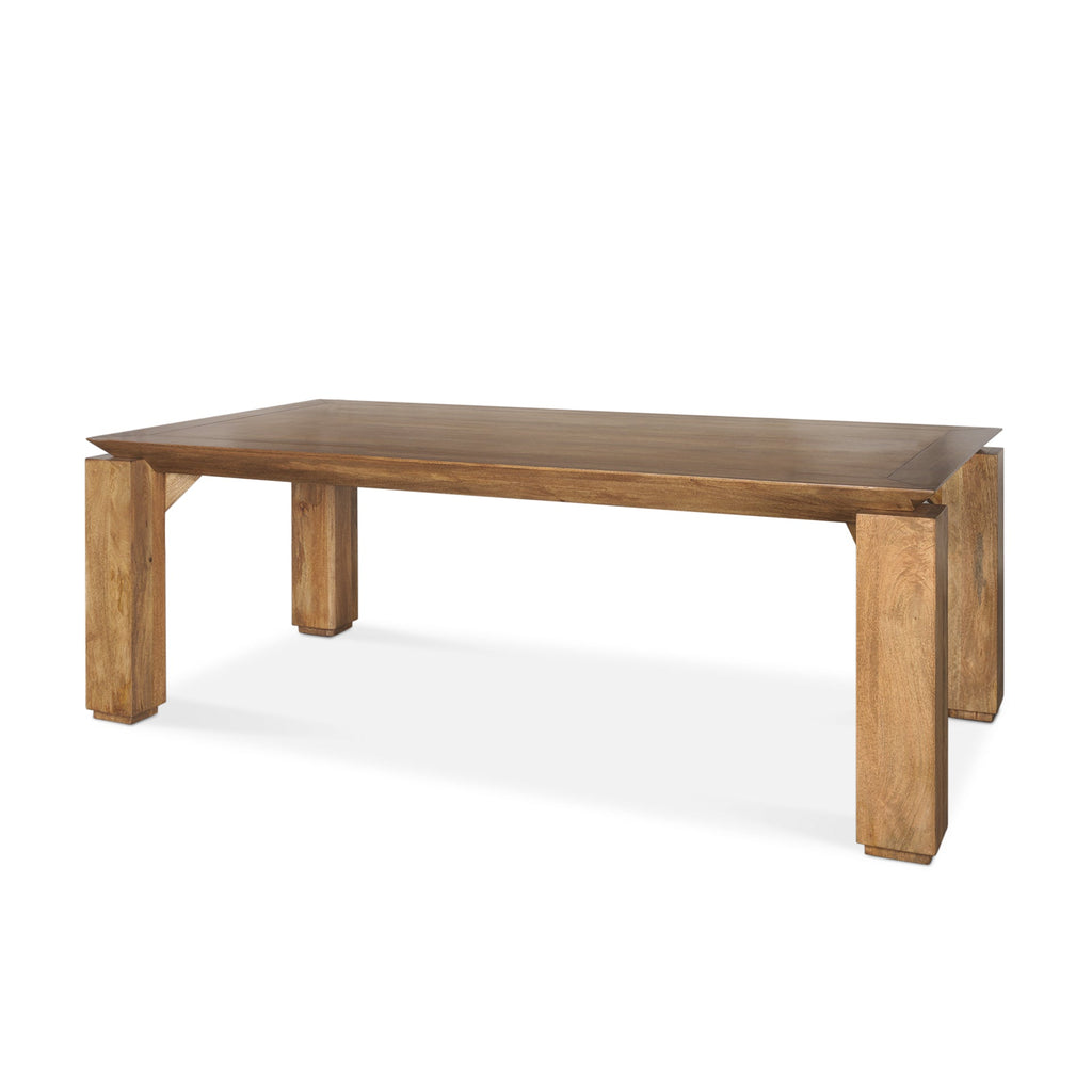 Mercana Sapphira 84" x 42" x 30" Solid Wood Dining Table
