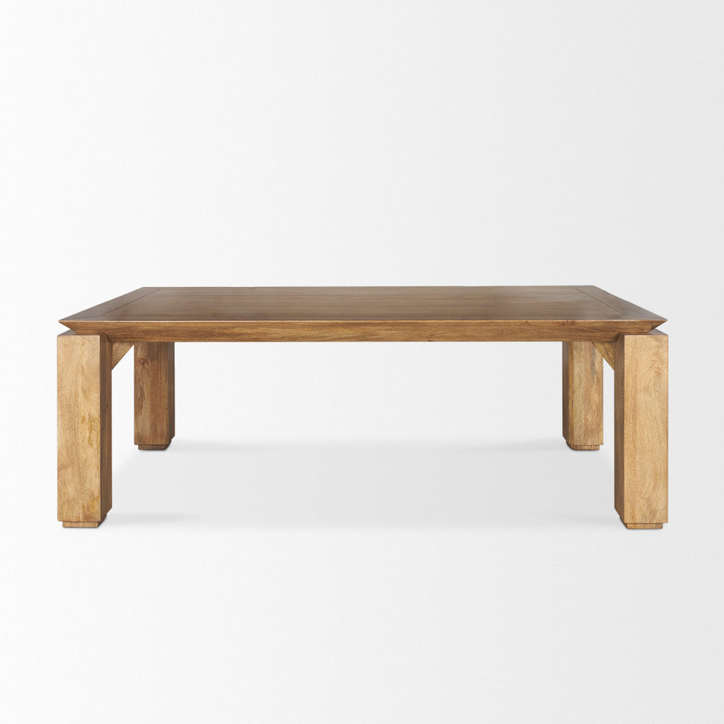 Mercana Sapphira 84" x 42" x 30" Solid Wood Dining Table