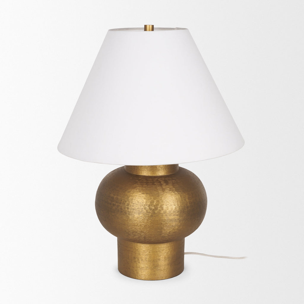 Mercana Salaah 19.5" x 19.5" x 26" Metal Table Lamp
