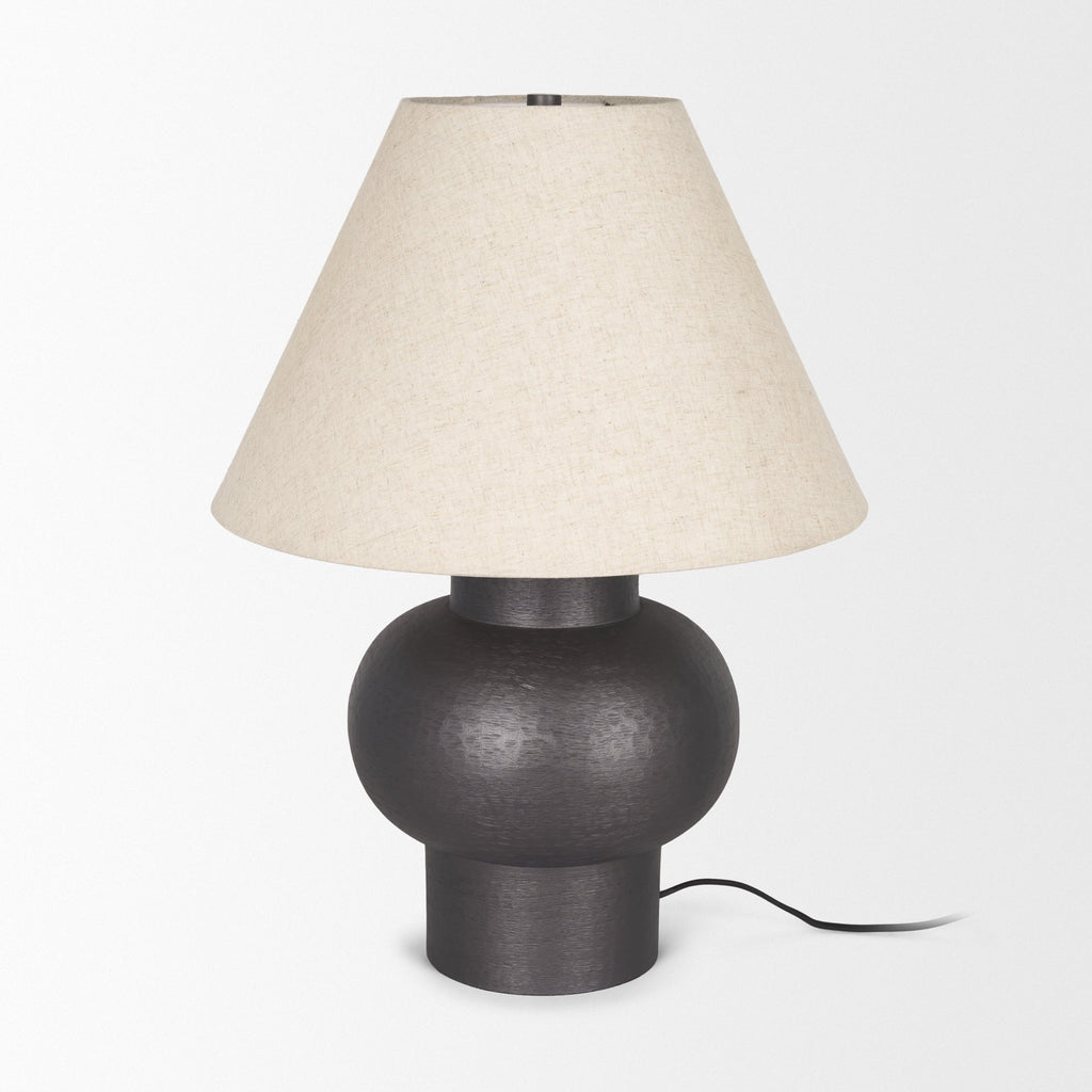 Mercana Salaah 19.5" x 19.5" x 26" Metal Table Lamp