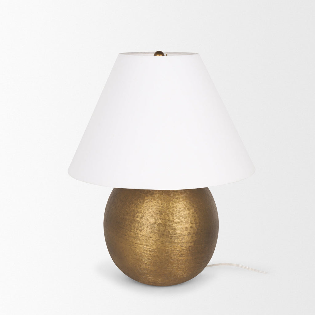 Mercana Sadiyah 19.5" x 19.5" x 24" Metal Table Lamp