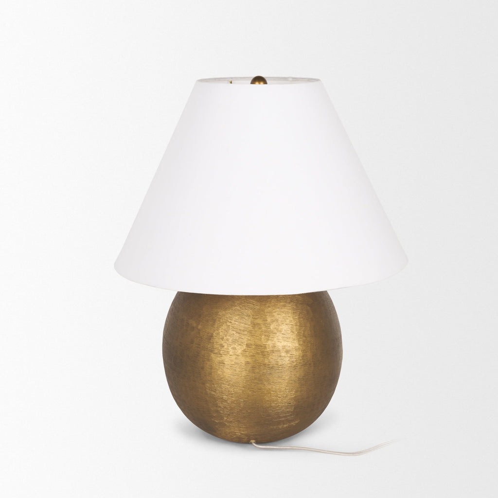 Mercana Sadiyah 19.5" x 19.5" x 24" Metal Table Lamp