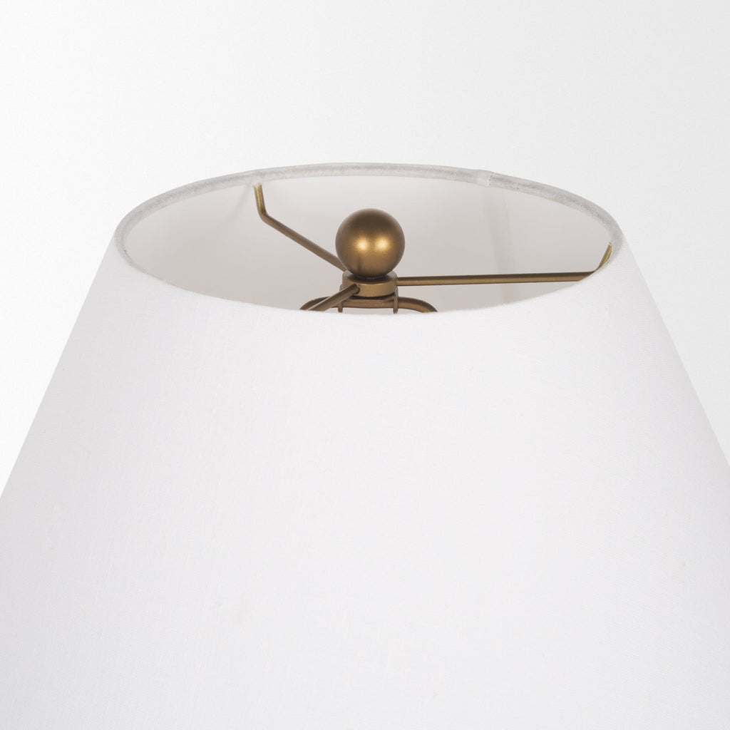 Mercana Sadiyah 19.5" x 19.5" x 24" Metal Table Lamp