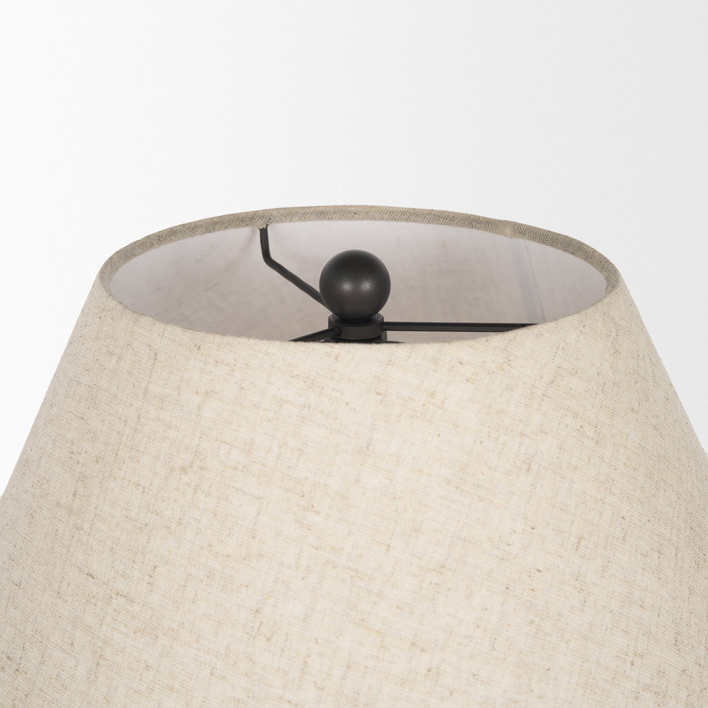 Mercana Sadiyah 19.5" x 19.5" x 24" Metal Table Lamp