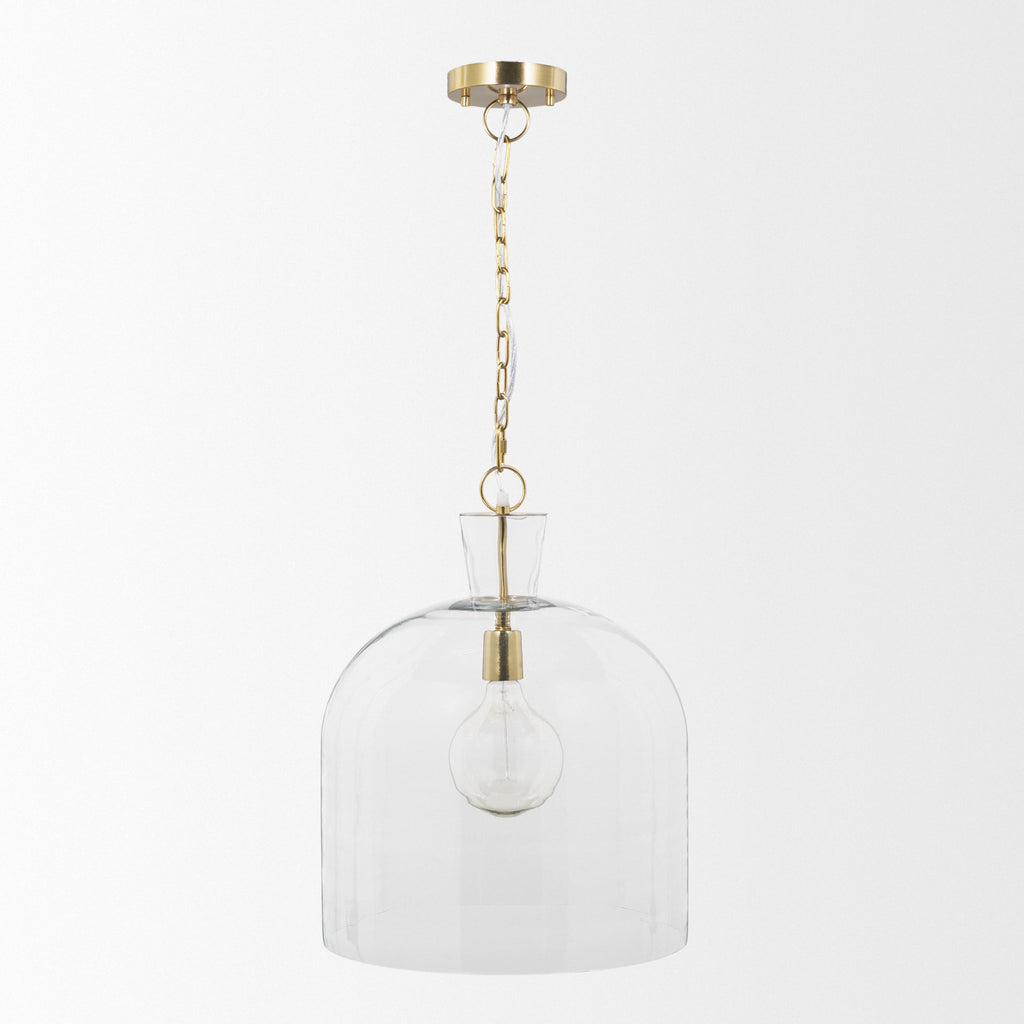 Mercana Sadah 15.3" x 15.3" x 20.3" Glass Pendant Lighting