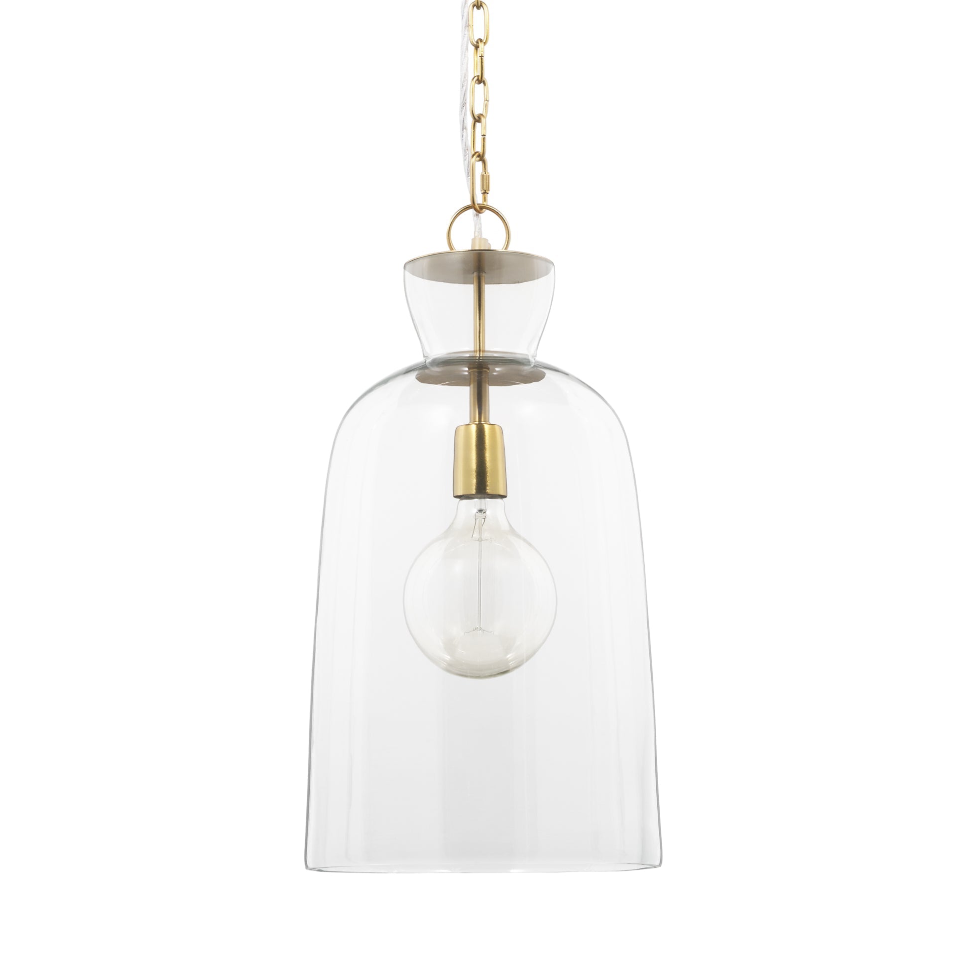 Mercana Sadah 11.3" x 11.3" x 21" Glass Pendant Lighting