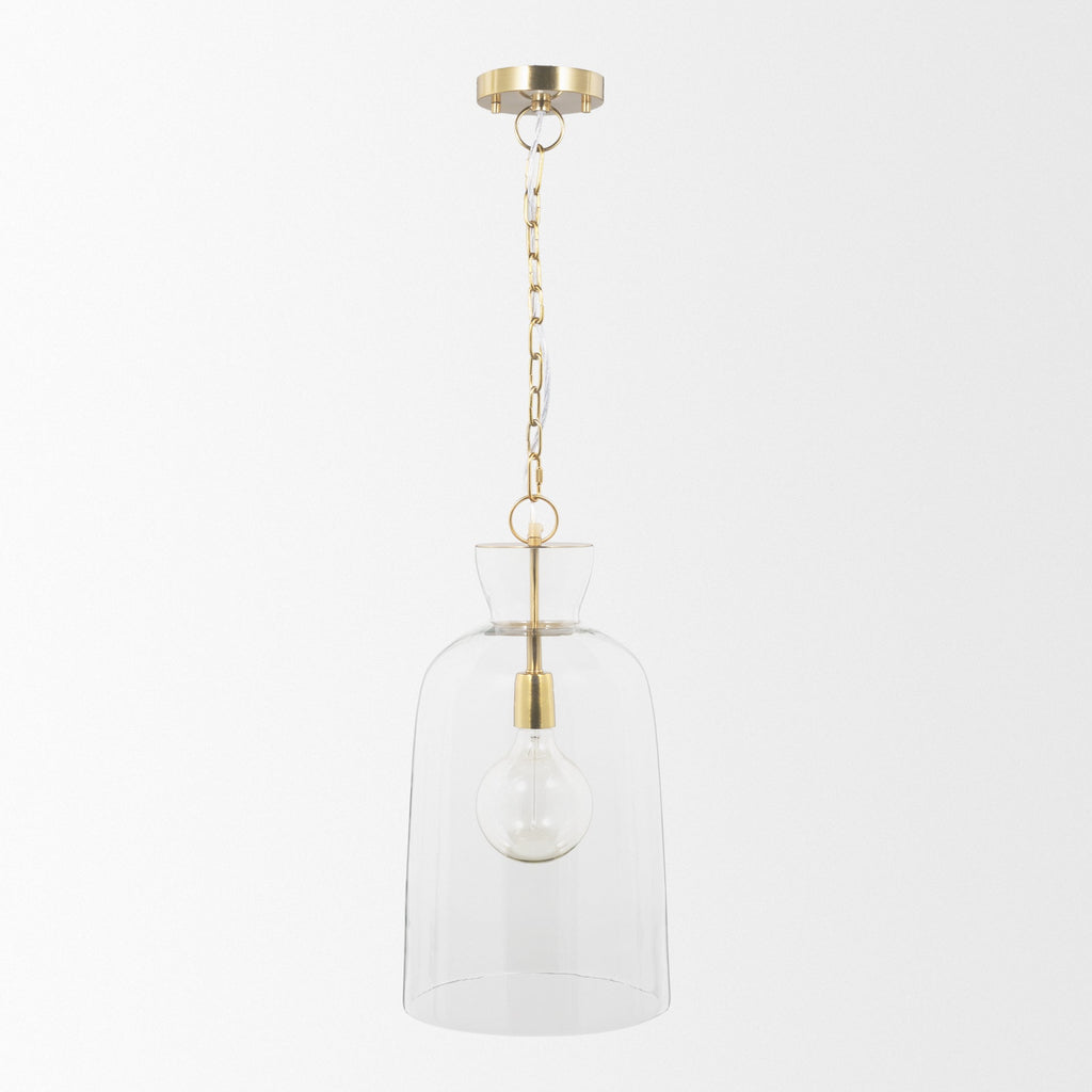 Mercana Sadah 11.3" x 11.3" x 21" Glass Pendant Lighting
