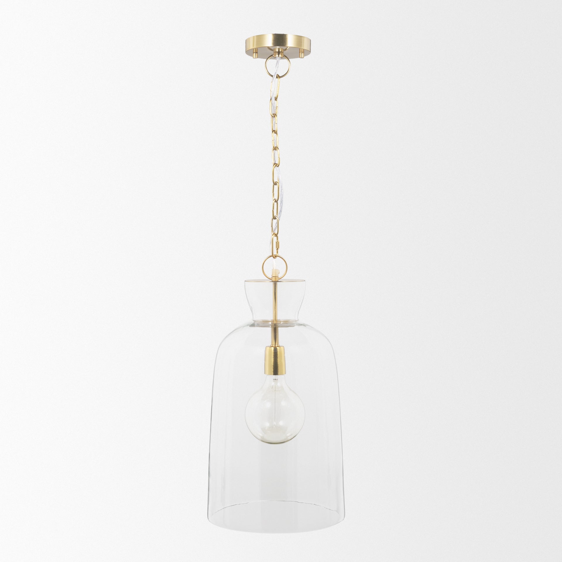 Mercana Sadah 11.3" x 11.3" x 21" Glass Pendant Lighting