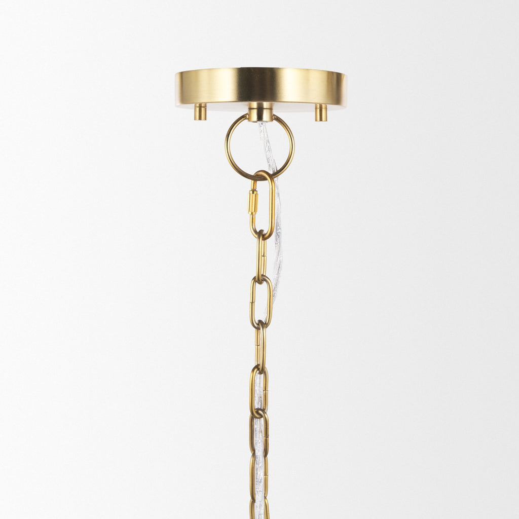 Mercana Sadah 11.3" x 11.3" x 21" Glass Pendant Lighting