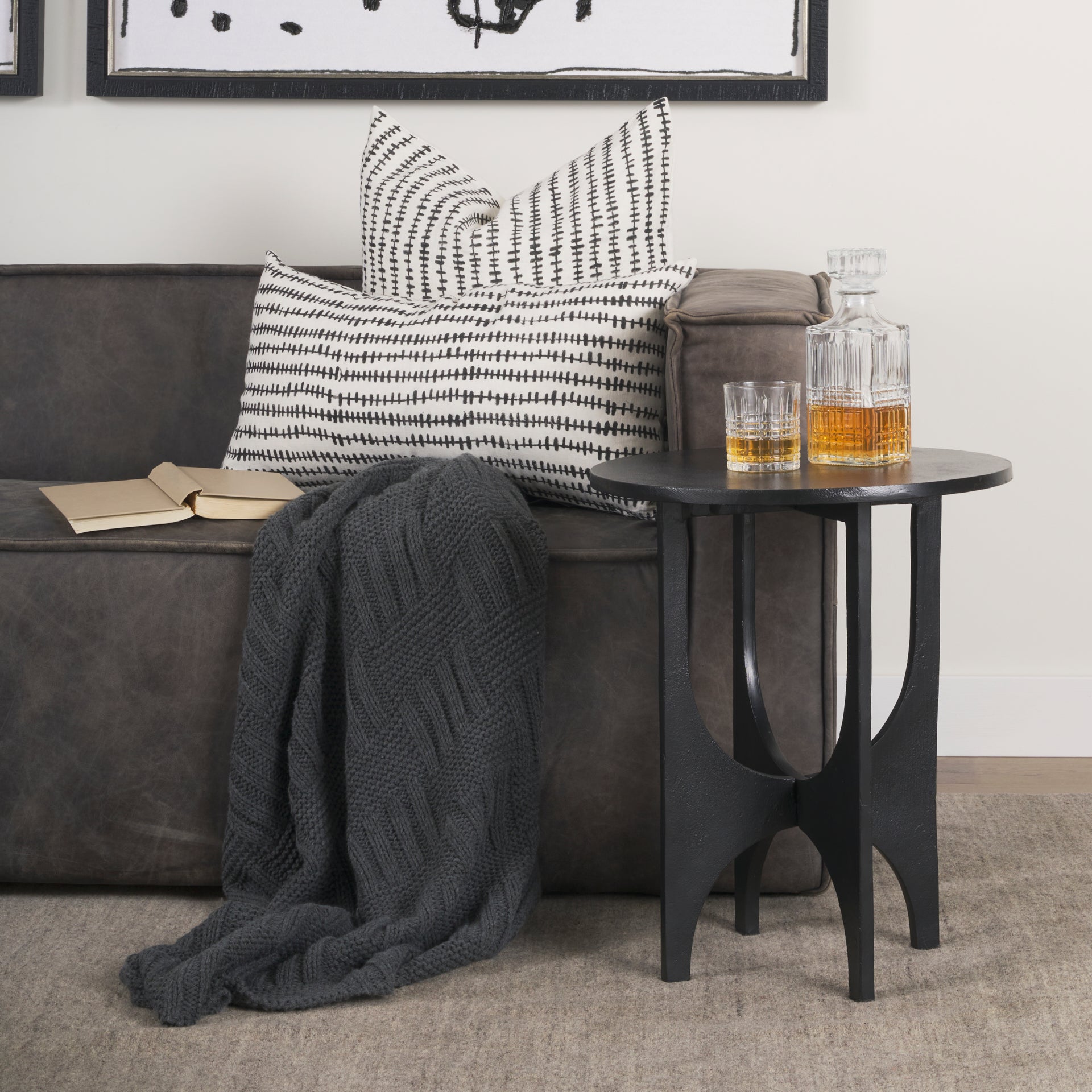 Mercana Sobi 18" x 18" x 21.5" Metal Side Table