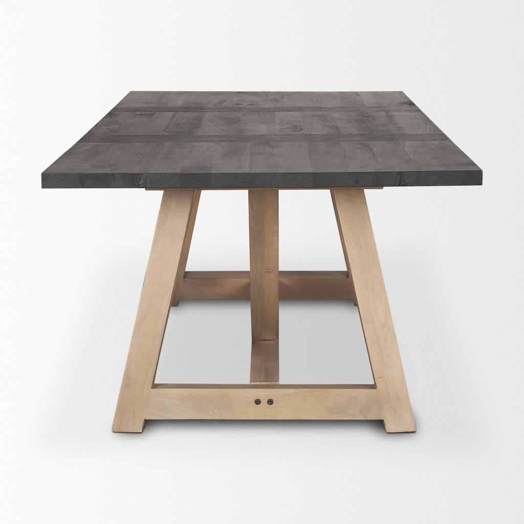 Mercana Rialto 96" x 42" x 30" Solid Wood Dining Table