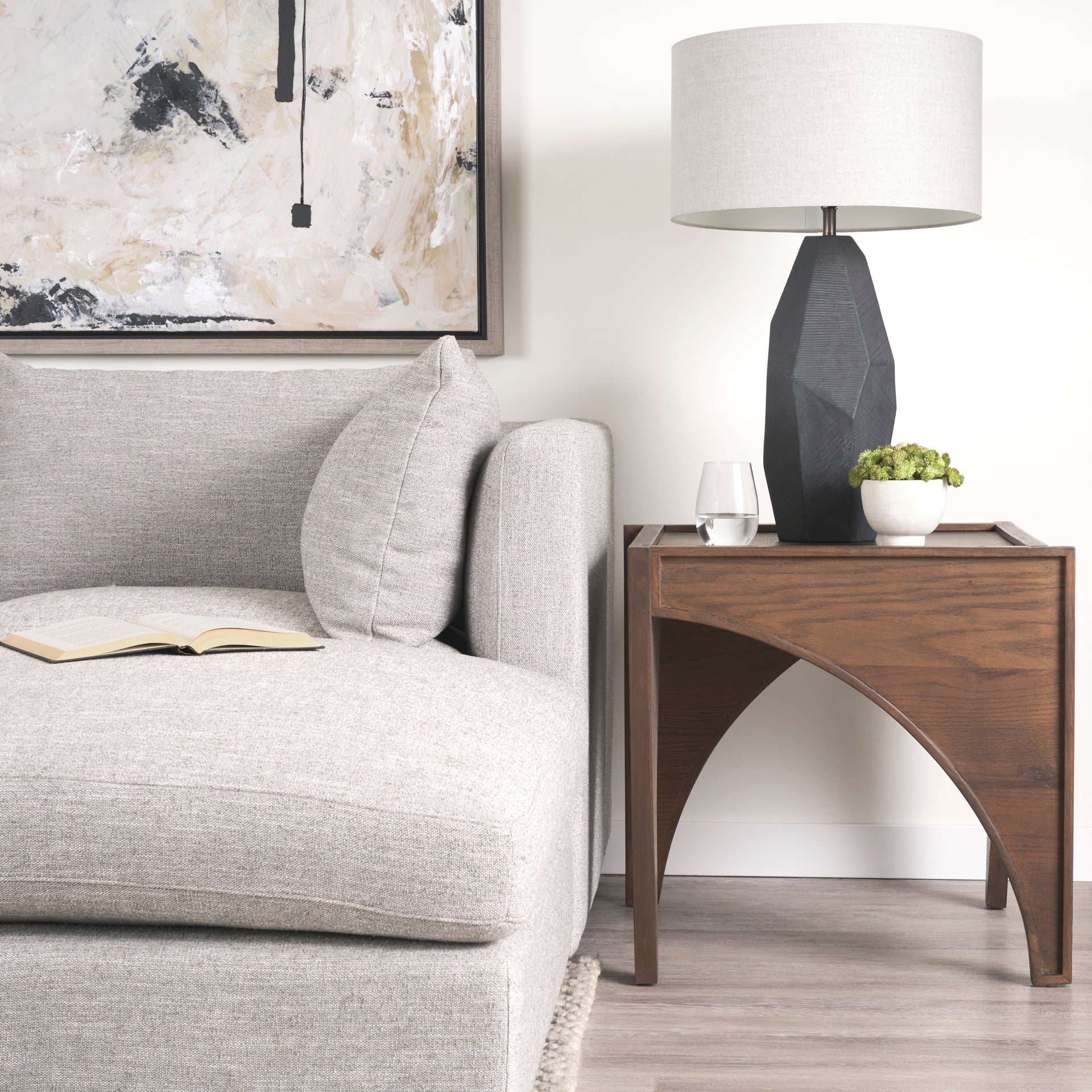 Mercana Laraya 24" x 24" x 24" Solid Wood Side Table