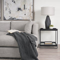 Mercana Trey 22" x 22" x 24" Metal Side Table